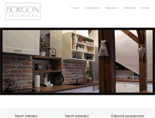 Tablet Screenshot of borgon-interiors.com